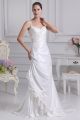 Charming Sheath Sweetheart Spaghetti Straps Corset Beaded Appliques Beach Wedding Dress 