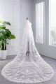 Classic One tier Tulle Lace Wedding Bridal Cathedral Veil