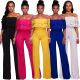 Fashion Off The Shoulder Venice Wide Legged Pants Evening Wear Jumpsuit