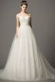 Princess A Line Sweetheart Lace Tulle Wedding Dress With Straps