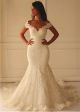 Sexy Mermaid Off The Shoulder Vintage Lace Wedding Dress Cut Outs Back