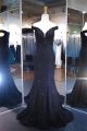 Sexy Off The Shoulder Black Lace Evening Prom Dress