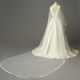 Simple Tulle Ribbon Cathedral Wedding Bridal Veil