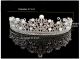 Wondeful Alloy Rhinestone Wedding Bridal Tiara Crown With Pearls