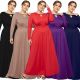 Elegant Scoop Long Sleeve Red Jersey Clothing Cut Out Spring Fall Plus Size Women Clothing Maxi Casual Dress