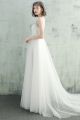 Elegant Sleeveless Empire Waist Long Mesh Maternity Bridal Wedding Dresses