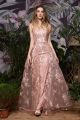 Fairy Tale Pink Lace A Line Prom Party Dress Sweetheart Spaghetti Straps