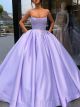 Princess Lavender Beaded Ball Gown Prom Quinceanera Dress
