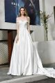 Sexy Ball Gown Beaded Wedding Dress Off The Shoulder Low Back With Buttons