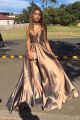 Sparkly Champagne A Line Prom Party Dress Sweetheart With Straps